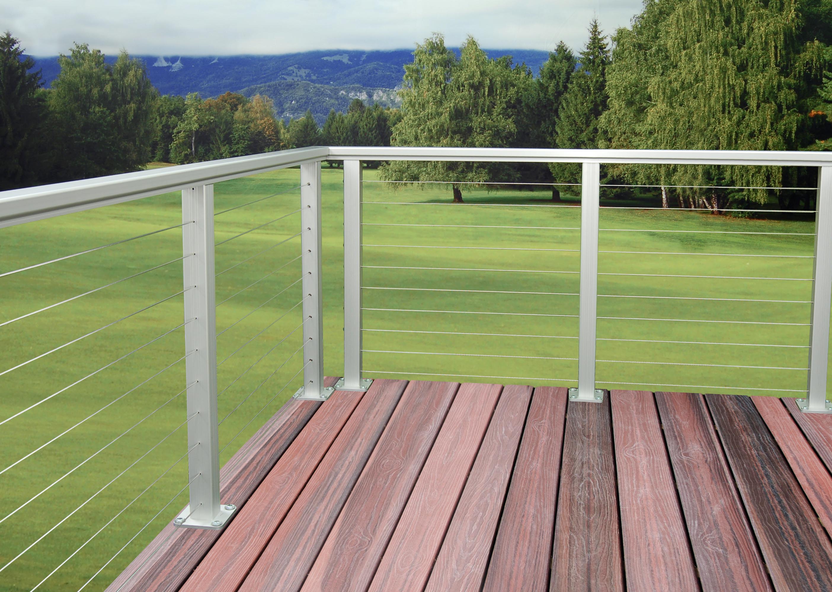 AS&D Aluminum and Cable Railings System - Anodized