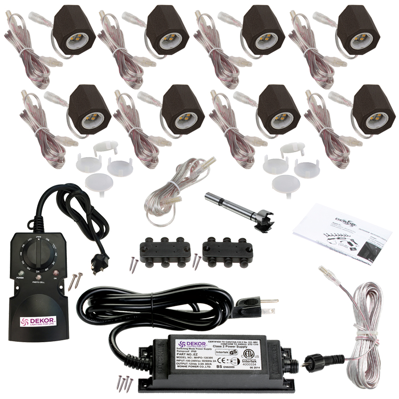 DeKor Petite LED Post light kit