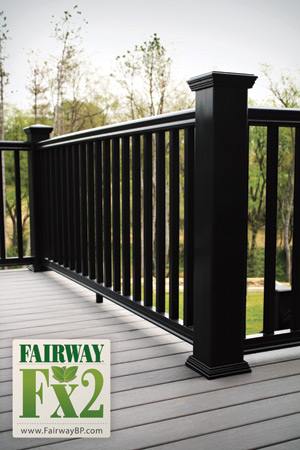 Fairway Vinyl Fx2 Composite Railing - Black