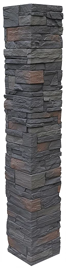 LedgeStone Post Cover - Appalachian Gray