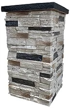 Faux Stone Column Wrap