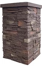 Faux Stone Column Wrap