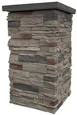 Faux Stone Column Wrap