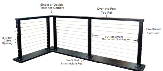 RailFX Aluminum Cable Railing System