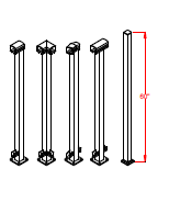 Vista Aluminum Railing Over-the-Post 2" Posts