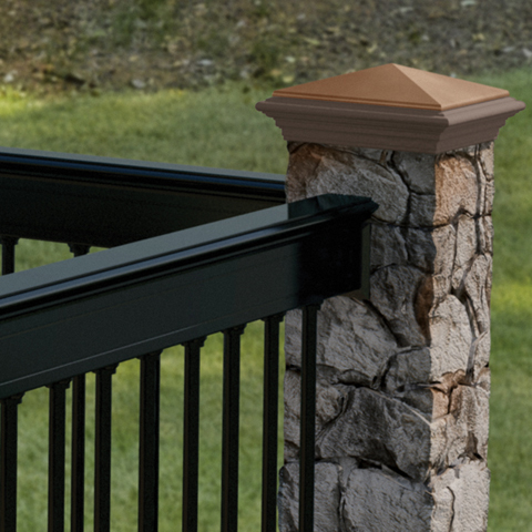 Deckorators Gray Fieldstone Post Cover