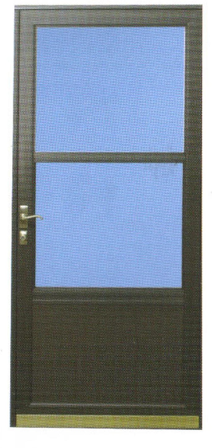 Aluminum Screened Porch - Self Storing Storm Door