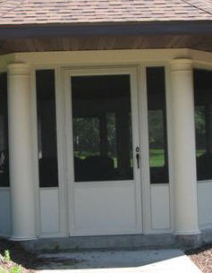 Aluminum Screened Porch - Storm Door Panel