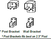 Vista Aluminum Railing Brackets