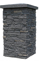 Faux Stone Column Wrap