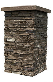 Faux Stone Column Wrap