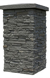 Faux Stone Column Wrap